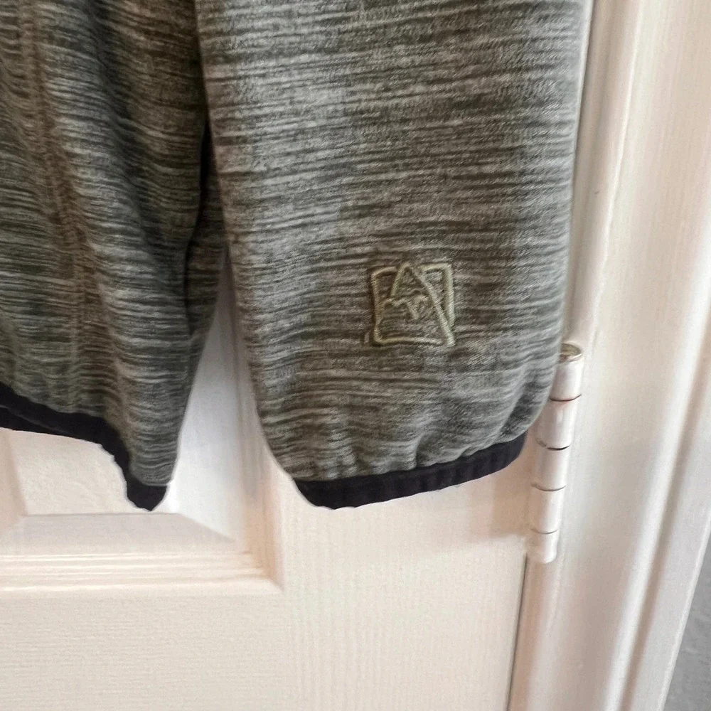 Avalanche Outdoor Supply Co Mens Large Gray Space Dye Quarter Zip Pullover